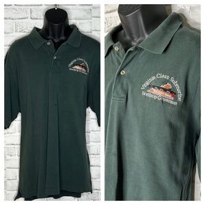 IZOD Silk Wash Polo Northrop Grumman Virginia Class Submarine XXL 2X Shipyard